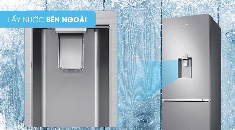 Lấy nước ngoài - Tủ lạnh Samsung Inverter 307 lít RB30N4170S8/SV Lấy nước ngoài - Tủ lạnh Samsung Inverter 307 lít RB30N4170S8/SV