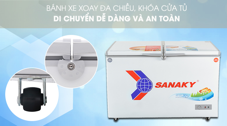 Tủ đông Sanaky 360 lít VH 3699W1 Tủ đông Sanaky 360 lít VH 3699W1
