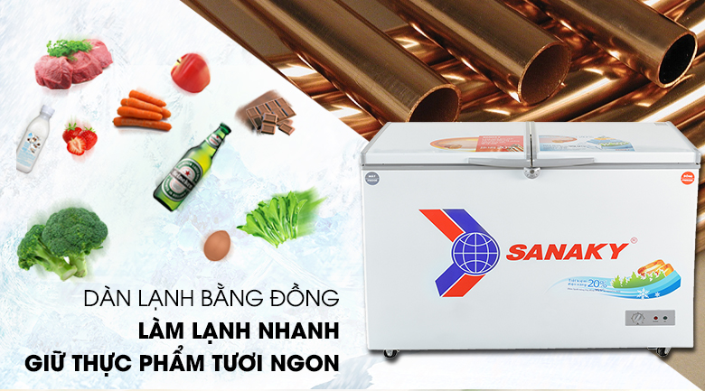Tủ đông Sanaky 360 lít VH 3699W1 Tủ đông Sanaky 360 lít VH 3699W1