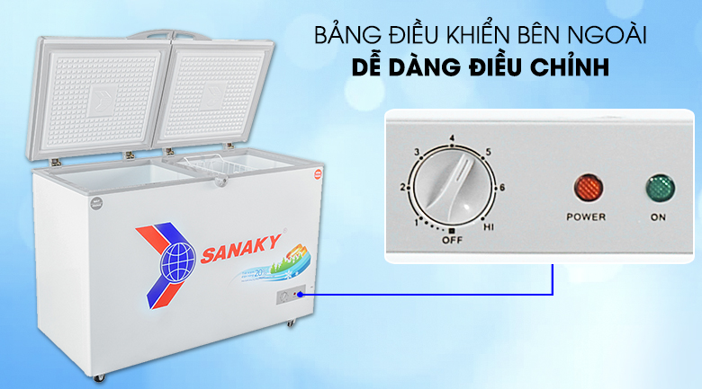 Tủ đông Sanaky 360 lít VH 3699W1 Tủ đông Sanaky 360 lít VH 3699W1