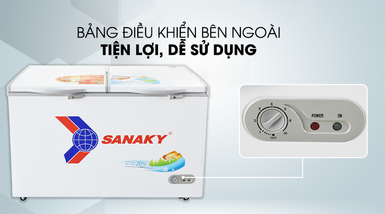 Tủ đông Sanaky 410 lít VH 5699HY Tủ đông Sanaky 410 lít VH 5699HY