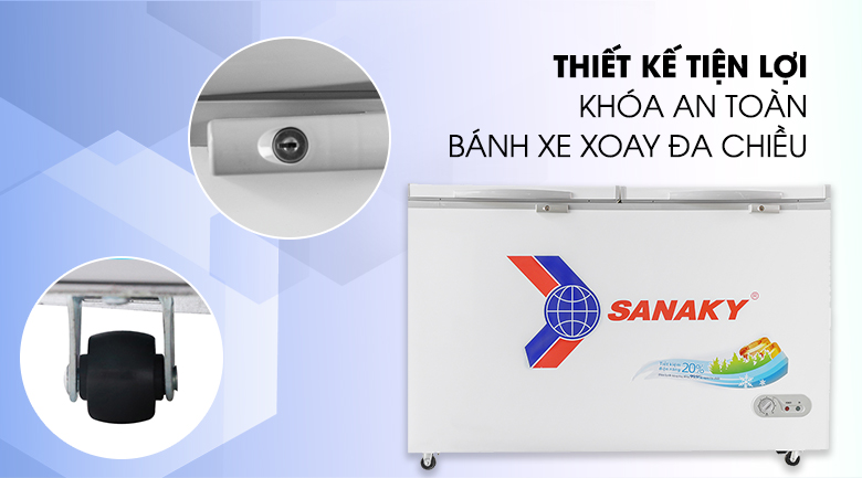 Tủ đông Sanaky 410 lít VH 5699HY Tủ đông Sanaky 410 lít VH 5699HY