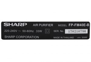 May Loc Khong Khi Co Bat Muoi Sharp Fp Fm40e B