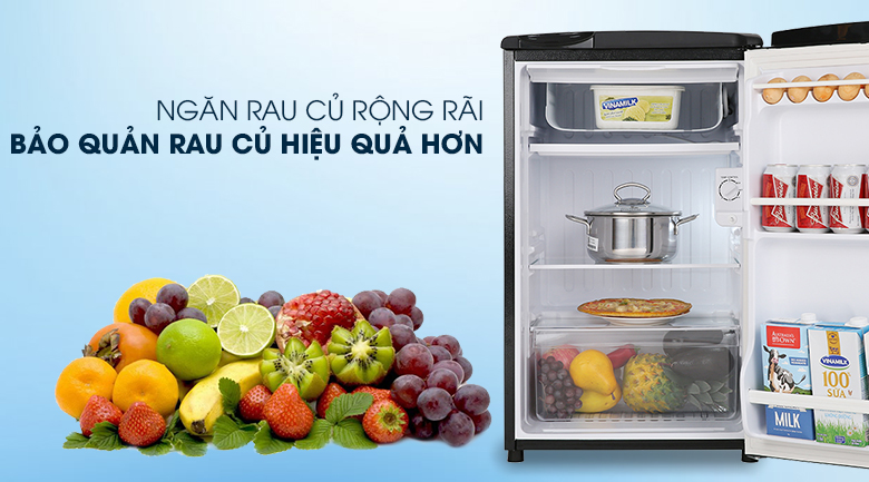 Tủ lạnh Aqua 90 lít AQR-D99FA(BS) Tủ lạnh Aqua 90 lít AQR-D99FA(BS)