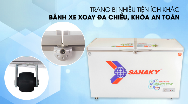 Tủ đông Sanaky Inverter 320 lít VH-4099W3 Tủ đông Sanaky Inverter 320 lít VH-4099W3