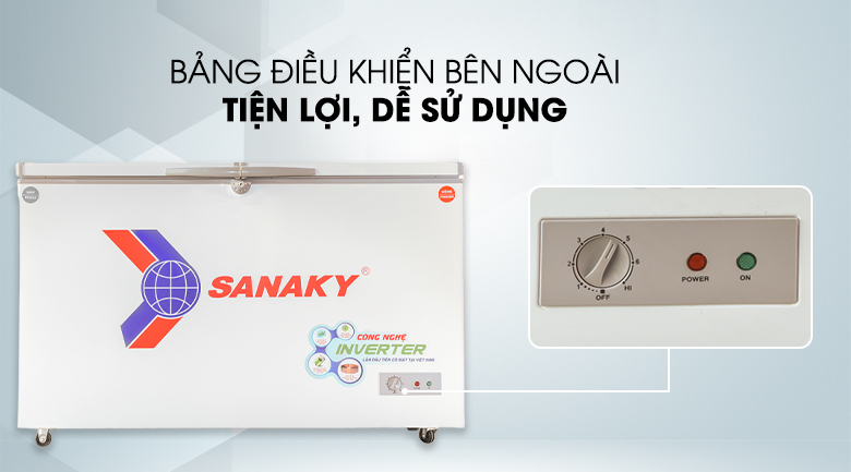 Tủ đông Sanaky Inverter 320 lít VH-4099W3 Tủ đông Sanaky Inverter 320 lít VH-4099W3