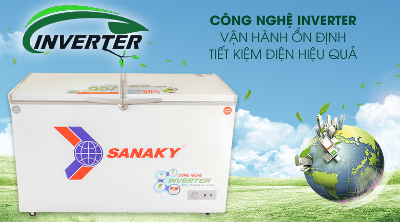 Tủ đông Sanaky Inverter 320 lít VH-4099W3 Tủ đông Sanaky Inverter 320 lít VH-4099W3