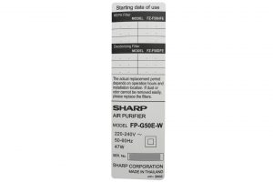 May Loc Khong Khi Sharp Fp G50e W