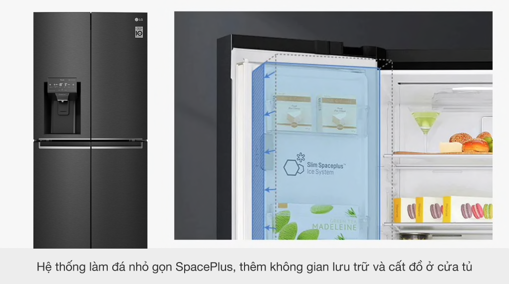 Tủ lạnh LG Inverter 494 lít GR-D22MB Tủ lạnh LG Inverter 494 lít GR-D22MB