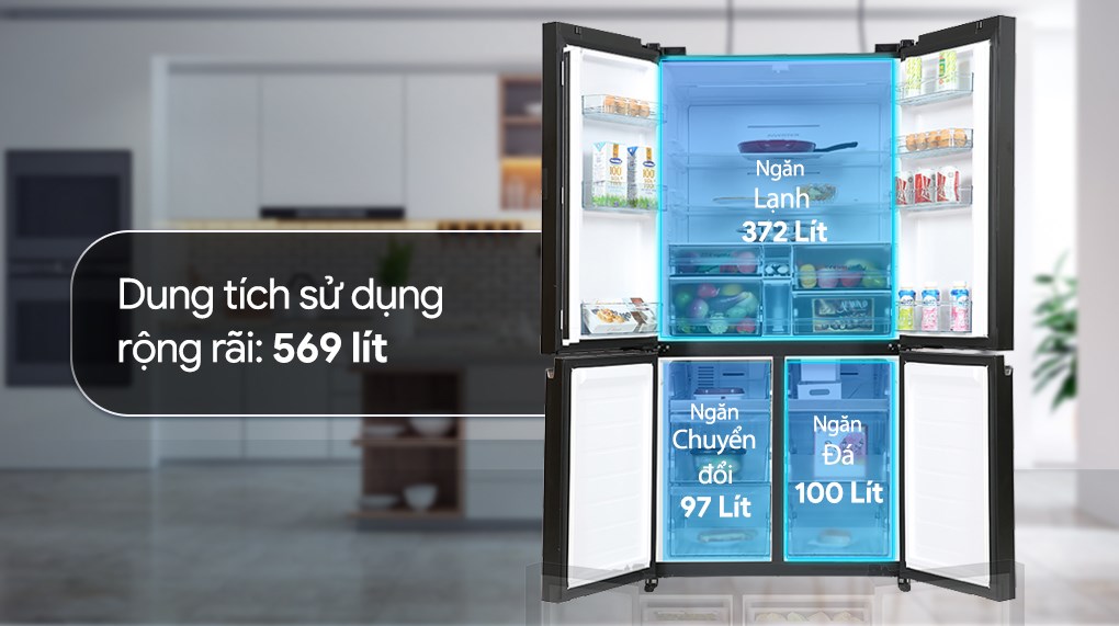 Tủ lạnh Hitachi Inverter 569 lít R-WB640PGV1 GMG Tủ lạnh Hitachi Inverter 569 lít R-WB640PGV1 GMG