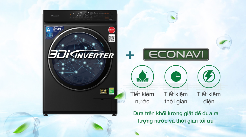 Máy giặt sấy Panasonic Inverter 10.5 kg NA-S056FR1BV Máy giặt sấy Panasonic Inverter 10.5 kg NA-S056FR1BV