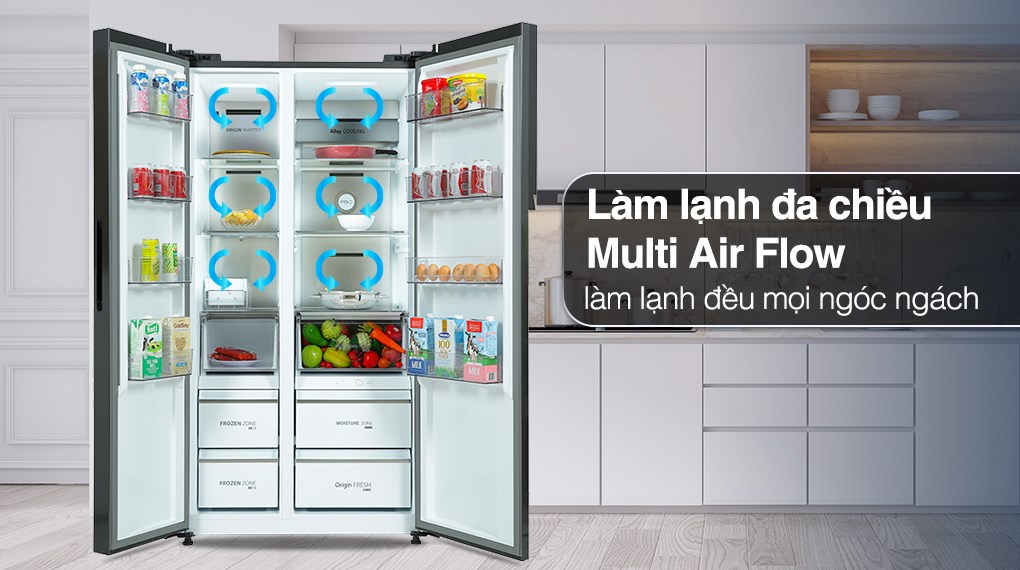 Tủ lạnh Toshiba Inverter 596 lít GR-RS780WI-PGV(22)-XK Tủ lạnh Toshiba Inverter 596 lít GR-RS780WI-PGV(22)-XK