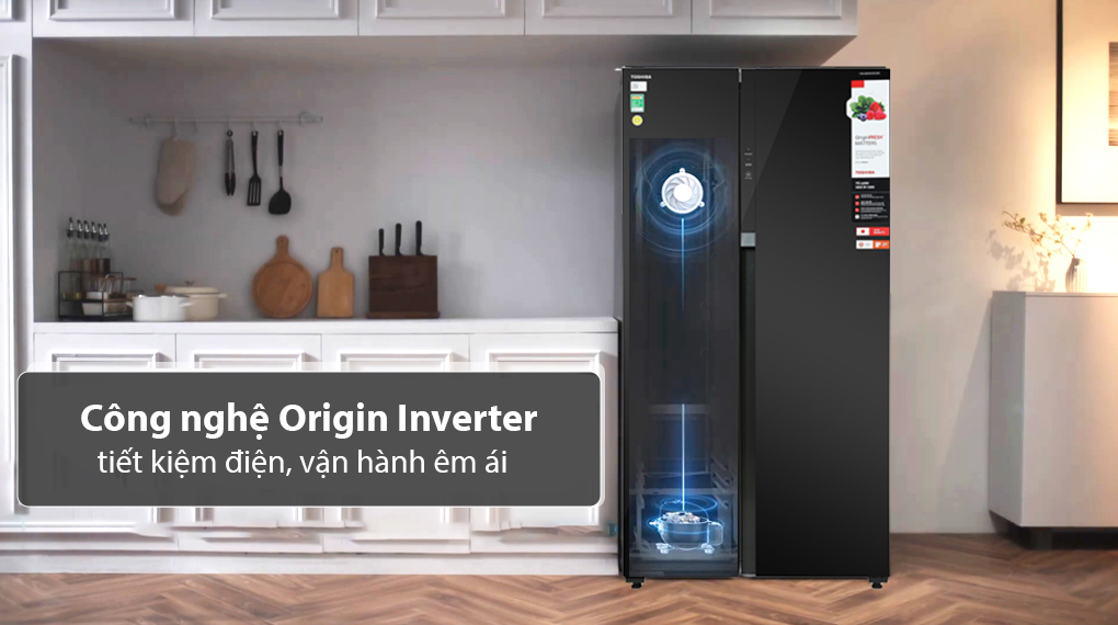 Tủ lạnh Toshiba Inverter 596 lít GR-RS780WI-PGV(22)-XK Tủ lạnh Toshiba Inverter 596 lít GR-RS780WI-PGV(22)-XK