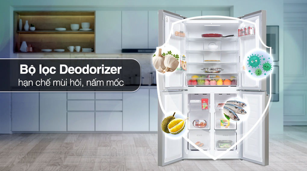 Tủ lạnh Sharp Inverter 362 lít SJ-FX420VG-CH Tủ lạnh Sharp Inverter 362 lít SJ-FX420VG-CH