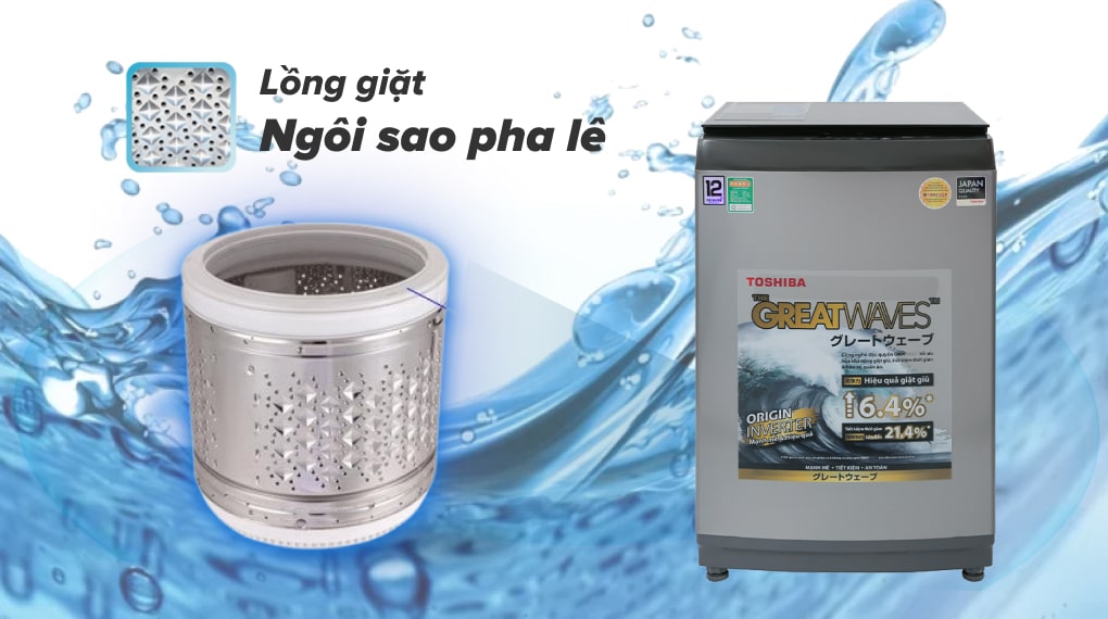 Máy giặt Toshiba Inverter 12 kg AW-DUK1300KV(SG) Máy giặt Toshiba Inverter 12 kg AW-DUK1300KV(SG)