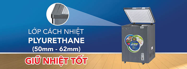 Tủ đông Hòa Phát 107 lít HCF 106ĐSH Tủ đông Hòa Phát 107 lít HCF 106ĐSH