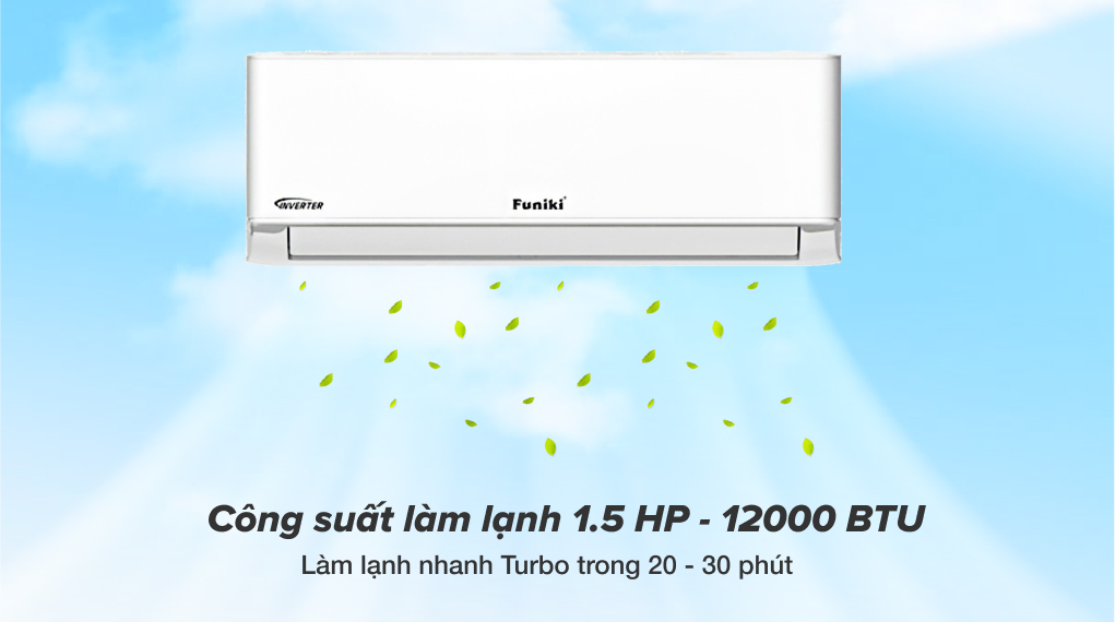 Máy lạnh Funiki Inverter 1.5 HP HSIC12TMU Máy lạnh Funiki Inverter 1.5 HP HSIC12TMU