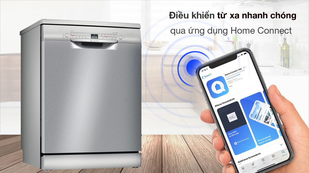 Máy rửa chén độc lập Bosch SMS4EVI14E Máy rửa chén độc lập Bosch SMS4EVI14E