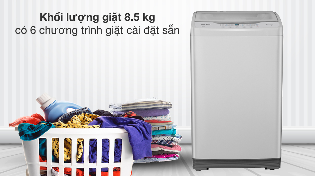 Máy giặt Whirlpool 8.5 kg VWVC8502FW Máy giặt Whirlpool 8.5 kg VWVC8502FW