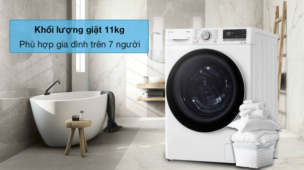 Máy giặt LG Inverter 11 kg FV1411S4WA Máy giặt LG Inverter 11 kg FV1411S4WA