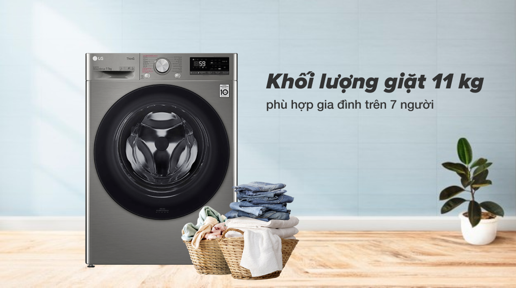 Máy giặt LG Inverter 11 kg FV1411S4P Máy giặt LG Inverter 11 kg FV1411S4P