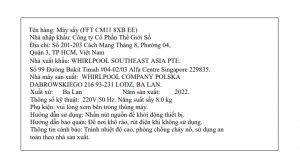 May Say Ngung Tu Whirlpool 8 Kg Fftcm118xb Ee