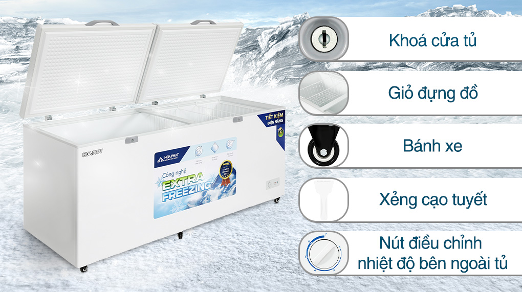 Tủ đông Hòa Phát 783 lít HPF AD6783 Tủ đông Hòa Phát 783 lít HPF AD6783