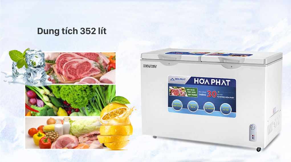 Tủ đông Hòa Phát 352 lít HCF 666S1Đ2 Tủ đông Hòa Phát 352 lít HCF 666S1Đ2