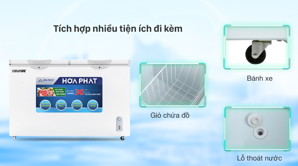 Tủ đông Hòa Phát 352 lít HCF 666S1Đ2 Tủ đông Hòa Phát 352 lít HCF 666S1Đ2