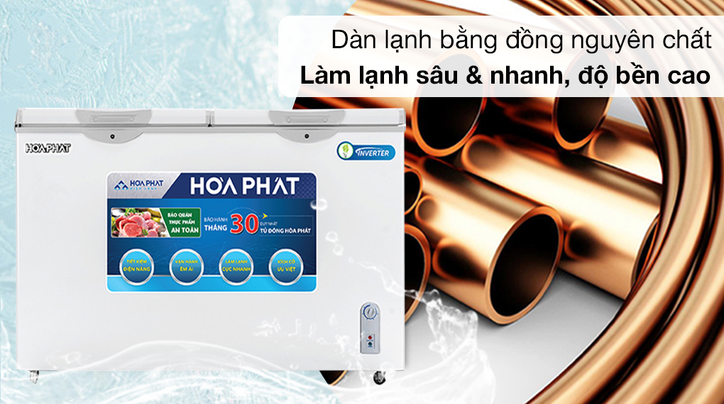 Tủ đông Hòa Phát 271 lít HCFI 656S2Đ2 Tủ đông Hòa Phát 271 lít HCFI 656S2Đ2