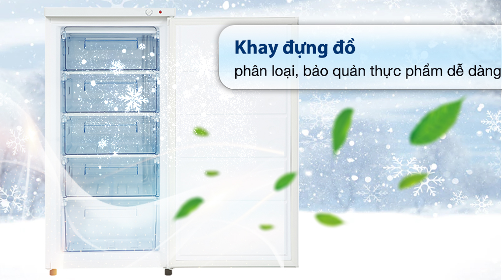 Tủ đông đứng Hòa Phát 147 Lít HPF UAH6147 Tủ đông đứng Hòa Phát 147 Lít HPF UAH6147