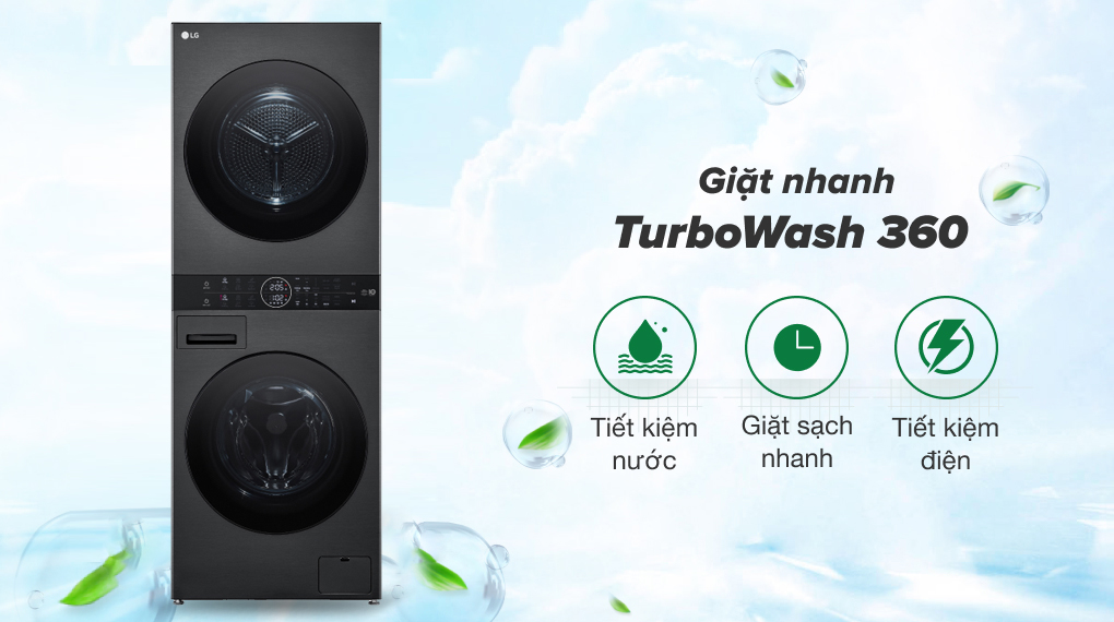 Máy giặt sấy LG Inverter 14 kg WT1410NHB Máy giặt sấy LG Inverter 14 kg WT1410NHB