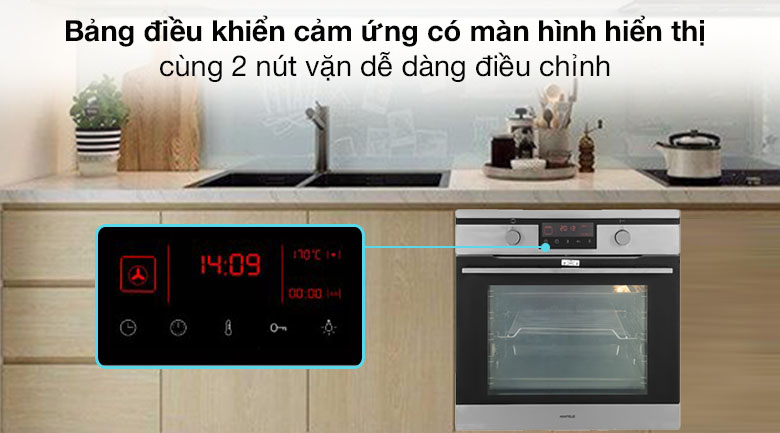 Lò nướng lắp âm Hafele HO-KT60J (535.62.511) 65 lít Lò nướng lắp âm Hafele HO-KT60J (535.62.511) 65 lít