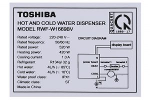 Cay Nuoc Nong Lanh Toshiba Rwf W1669bvw