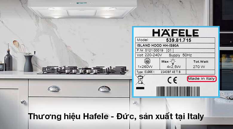 Máy hút mùi đảo Hafele HH-IS90A (539.81.715) Máy hút mùi đảo Hafele HH-IS90A (539.81.715)