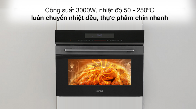 Lò nướng kết hợp vi sóng lắp âm Hafele HCO-8T50A (538.01.431) 50 lít Lò nướng kết hợp vi sóng lắp âm Hafele HCO-8T50A (538.01.431) 50 lít