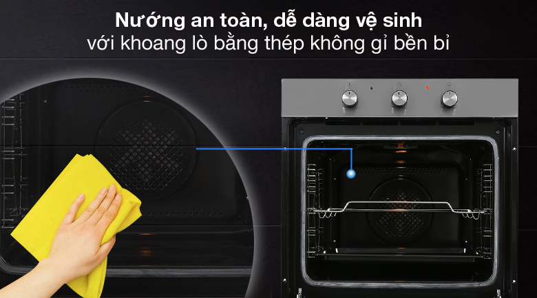 Lò nướng lắp âm Hafele HO-K60C (535.62.591) 77 lít Lò nướng lắp âm Hafele HO-K60C (535.62.591) 77 lít