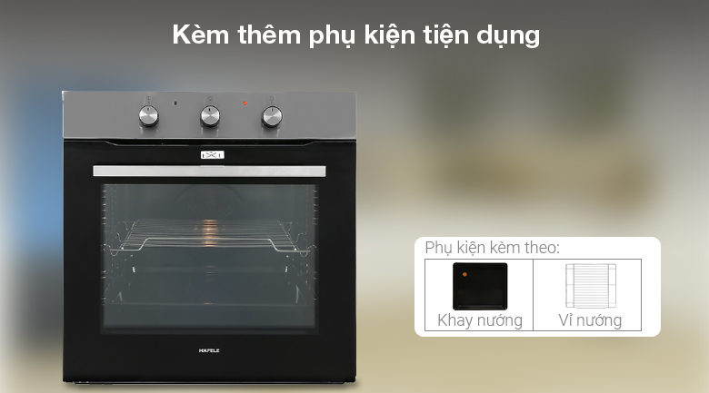 Lò nướng lắp âm Hafele HO-K60C (535.62.591) 77 lít Lò nướng lắp âm Hafele HO-K60C (535.62.591) 77 lít