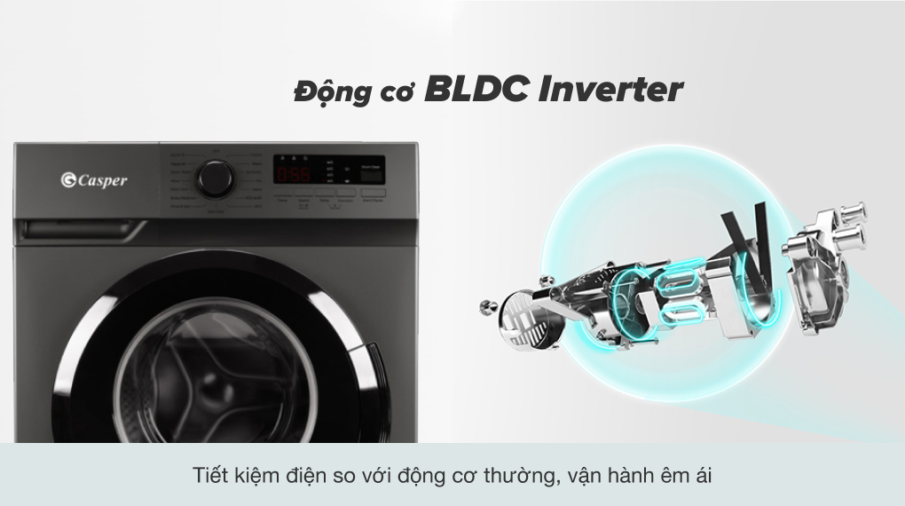 Máy giặt Casper Inverter 9 kg WF-9VG1 Máy giặt Casper Inverter 9 kg WF-9VG1