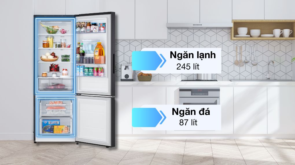 Tủ lạnh LG Inverter 332 lít LBD33BLM - Ngăn đá + Ngăn lạnh Tủ lạnh LG Inverter 332 lít LBD33BLM - Ngăn đá + Ngăn lạnh