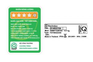 Máy giặt sấy Electrolux Inverter giặt 11 kg - sấy 7 kg EWW1143R7SC