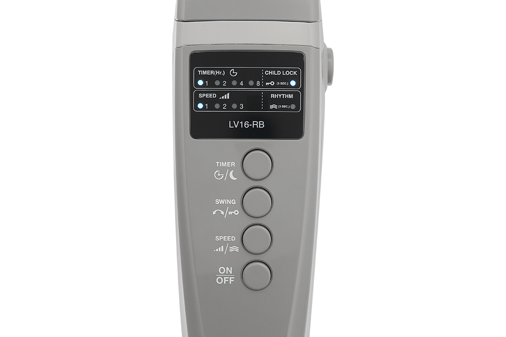 Quạt đứng Mitsubishi Electric LV16-RB SF-GY 47W - Bảng điều khiển Quạt đứng Mitsubishi Electric LV16-RB SF-GY 47W - Bảng điều khiển