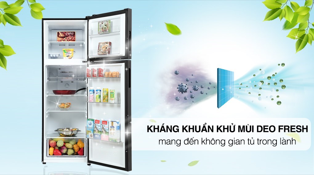 Tủ lạnh Aqua Inverter 283 lít AQR-T299FA(SL) - Công nghệ kháng khuẩn khử mùi Tủ lạnh Aqua Inverter 283 lít AQR-T299FA(SL) - Công nghệ kháng khuẩn khử mùi