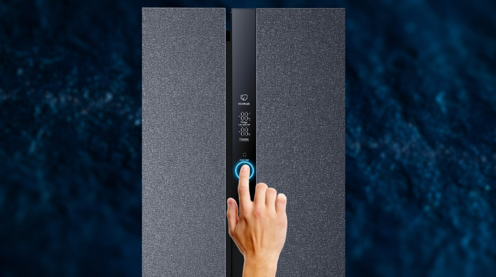 Tủ lạnh Aqua Inverter 550 lít Side by Side AQR-S612XA(CBC) - Bảng điều khiển