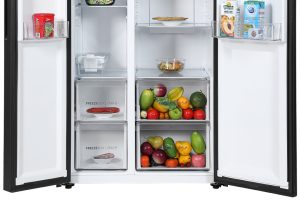 Tủ lạnh Aqua Inverter 550 lít Side By Side AQR-S612XA(CBC)