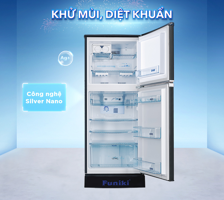 Tủ lạnh Funiki 147 lít FR-152CI.1 diệt khuẩn silver nano