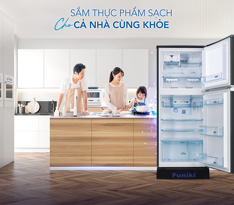 Tủ lạnh Funiki FR-152CI.1 có ngăn rau quả rộng