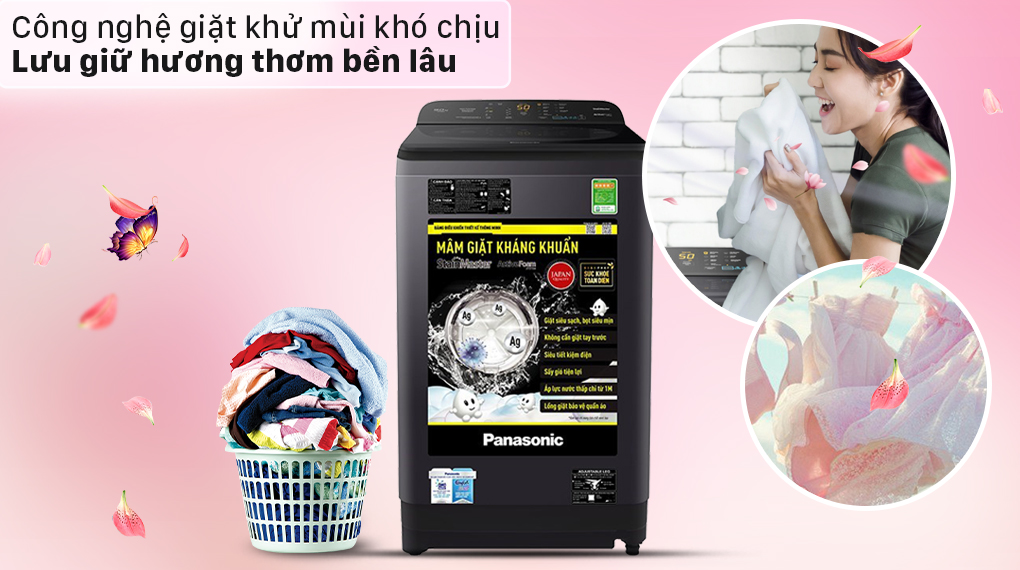 Máy giặt Panasonic 8.5 Kg NA-F85A9BRV - Giặt khử mùi Máy giặt Panasonic 8.5 Kg NA-F85A9BRV - Giặt khử mùi