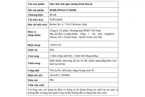 Máy hút mùi kính vát Bosch DWK67CM60B