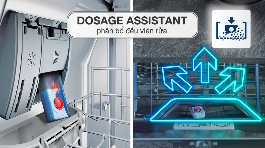 Máy rửa chén độc lập Bosch SMS6ZCI37Q - Công nghệ rửa - sấy Máy rửa chén độc lập Bosch SMS6ZCI37Q - Công nghệ rửa - sấy